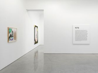 Exhibition view: Matthew Brannon, Le Gant de Velours, Traversing the Fantasy, and the Thousand-Yard Stare (Disparate Subjects Happening Concurrently, 1977-1979), David Kordansky Gallery, Los Angeles (13 September–19 October 2024). Courtesy the artist and David Kordansky Gallery.