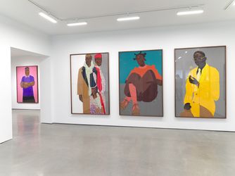 Exhibition view: Serge Attukwei Clottey, Beyond Skin, Simchowitz, Los Angeles (17 April–8 May 2021). Courtesy Simchowitz.