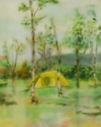 Tent in The Trees by Naofumi Maruyama contemporary artwork painting