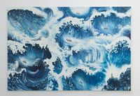 Waves by Oscar Oiwa contemporary artwork painting