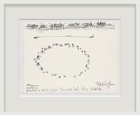 Mangrove Seedlings planted in shallow lagoon Summerland Key Florida by Robert Smithson contemporary artwork painting, works on paper, drawing