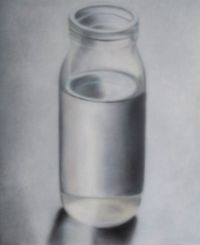 Glass Bottle by Zhang Yangbiao contemporary artwork painting