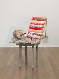 untitled: venicerackaxle; 2017 by Phyllida Barlow contemporary artwork sculpture