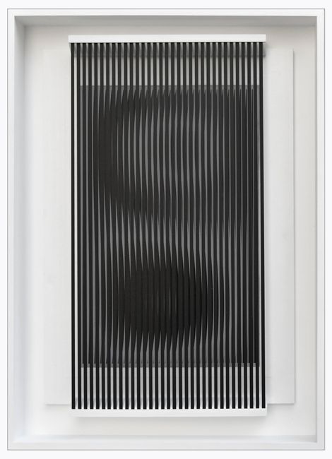 Dinamica carbone by Alberto Biasi contemporary artwork