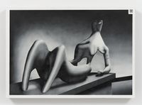 Henry Moore Screen Shot by Avery Singer contemporary artwork painting
