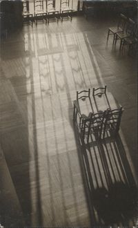 Chairs in the American Library, Paris by André Kertész contemporary artwork photography