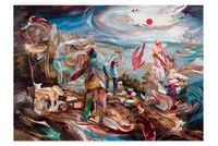 Icarus Death of The Hippie by Jaclyn Conley contemporary artwork painting