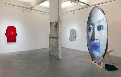 Tony Oursler, PriV%te Exhibition view, Lehmann Maupin, Hong Kong. Courtesy the artist and Lehmann Maupin, New York and Hong Kong. Photo: Kitmin Lee