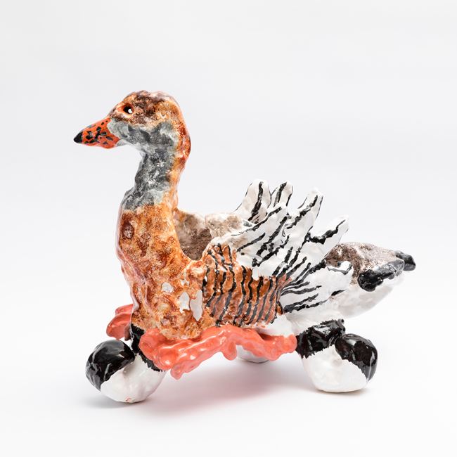Plumed Whistling Duck 2 by Peter Cooley contemporary artwork