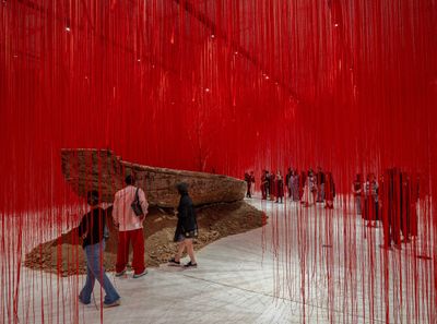 In Photos: Opening of Chiharu Shiota's 'Silent Emptiness