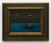 Moored to the Moon by Gertrude Abercrombie contemporary artwork painting