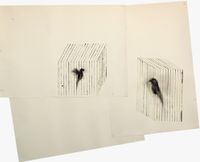 Cage #2 by Leila Mirzakhani contemporary artwork works on paper, drawing