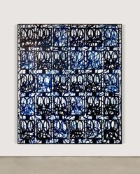 Bruise Painting “Sanctuary” by Rashid Johnson contemporary artwork painting, works on paper