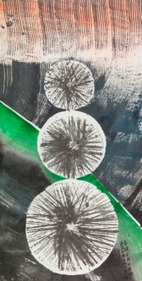 Memories in Circles by Chu Ko contemporary artwork painting, works on paper
