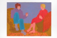Card Players by March Avery contemporary artwork painting
