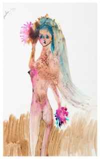Sposa [Bride] by Bertina Lopes contemporary artwork works on paper