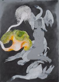 Trumpet by Fay Ku contemporary artwork painting, mixed media