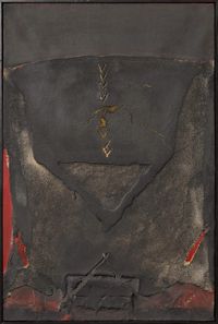 Materia sobre tela by Antoni Tàpies contemporary artwork painting