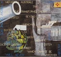 Baldessari's Artichoke by Imants Tillers contemporary artwork painting