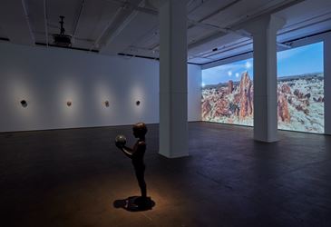 Exhibition view: Laurent Grasso, OttO, Sean Kelly, New York (25 October–7 December 2019). Courtesy Sean Kelly, New York. Photo: Jason Wyche, New York.