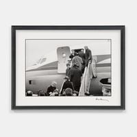 Leaving New York for the Miami sun, John F. Kennedy Airport, New York City, 13 February 1964 by Paul Mccartney contemporary artwork photography