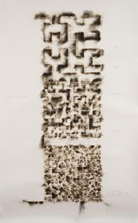 Wind Study (Hilbert Curve) by Jitish Kallat contemporary artwork works on paper