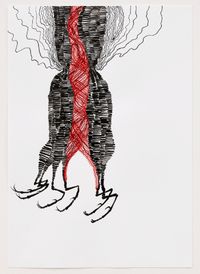 O. T. by Leunora Salihu contemporary artwork works on paper