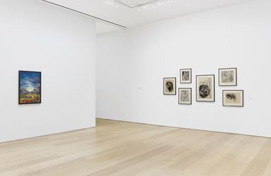 Exhibition view: Charles White, Monumental Practice, David Zwirner, 20th Street, New York (8 January–16 February 2019). Courtesy David Zwirner.