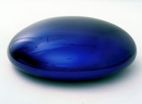Untitled (Blue Solid) by Anish Kapoor contemporary artwork sculpture