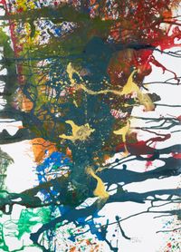 Untitled by Shozo Shimamoto contemporary artwork painting