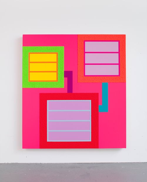Law of Attraction by Peter Halley contemporary artwork