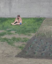 Garden Stakes by Serban Savu contemporary artwork painting