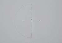 Wall Drawing (semicircle) #1 by Jong Oh contemporary artwork sculpture