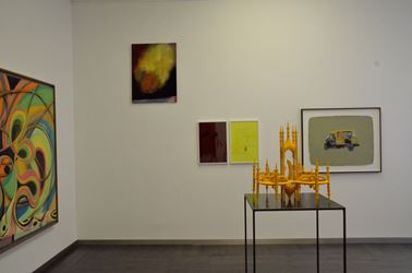 Exhibition view: Group Exhibition, Gelb Macht Glücklich (Yellow makes you happy), Beck & Eggeling International Fine Art, Düsseldorf (14 April–30 June 2018). Courtesy Beck & Eggeling International Fine Art. 