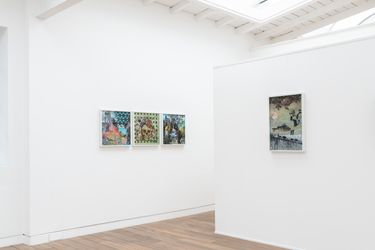 Exhibition view: Group Exhibition, Insights and Outlooks. The lush visual worlds of Wolf Hamm and Hartmut Neumann, Beck & Eggeling International Fine Art, Dusseldorf (29 May–17 July 2021). Courtesy Beck & Eggeling International Fine Art.