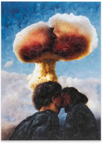 𐤍𐤔𐤉𐤒𐤄𐤟𐤂𐤓𐤏𐤉𐤍𐤉𐤕(Nuclear Kiss) by Jon Rafman contemporary artwork painting