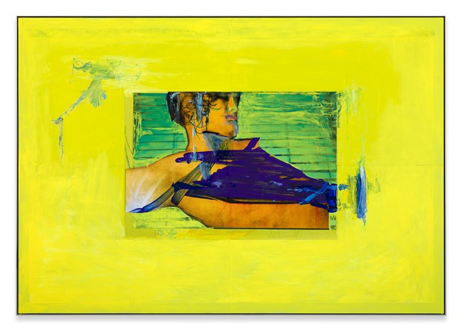 Yellow Hold, Portrait by Andro Wekua contemporary artwork