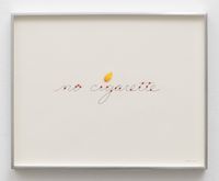 no cigarette (flame) by Linda Stark contemporary artwork painting, works on paper, drawing