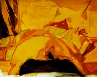 Body In Bed by Zou Sijin contemporary artwork painting