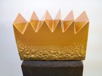 Golden Mountain by Heinz Mack contemporary artwork sculpture