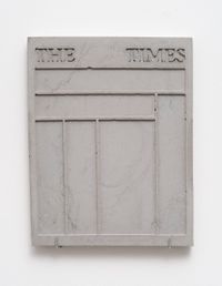 The Times by Jorge Macchi contemporary artwork sculpture