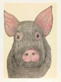This Little Piggy by Eddie Lui contemporary artwork works on paper, drawing