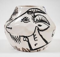 Vase aux chèvres by Pablo Picasso contemporary artwork sculpture