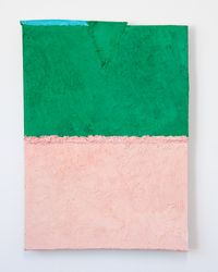 Untitled (pink and green) by Louise Gresswell contemporary artwork painting