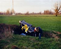 Car crash outside Milan by Samuel Laurence Cunnane contemporary artwork photography, print