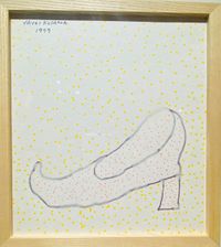 High Heel by Yayoi Kusama contemporary artwork painting, works on paper, drawing