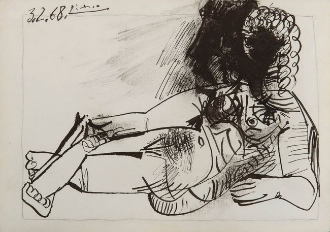 Femme nue couchée by Pablo Picasso contemporary artwork