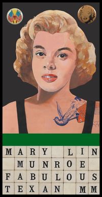 Mary Lin Munroe Fabulous Texan MM by Peter Blake contemporary artwork painting, mixed media