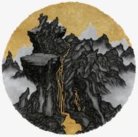 Cliffs & Gully : Savage Valley by Yao Jui-chung contemporary artwork painting, works on paper