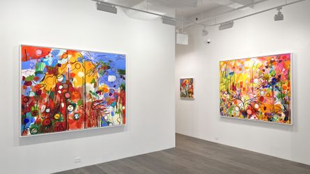 Exhibition view: Bill Scott, I Stood There Once: New Paintings by Bill Scott, Hollis Taggart, New York (8 September–8 October 2022). Courtesy Hollis Taggart.